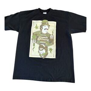 Cheech And Chong‎ Streetwise Unisex T Shirt Black Size 2XL